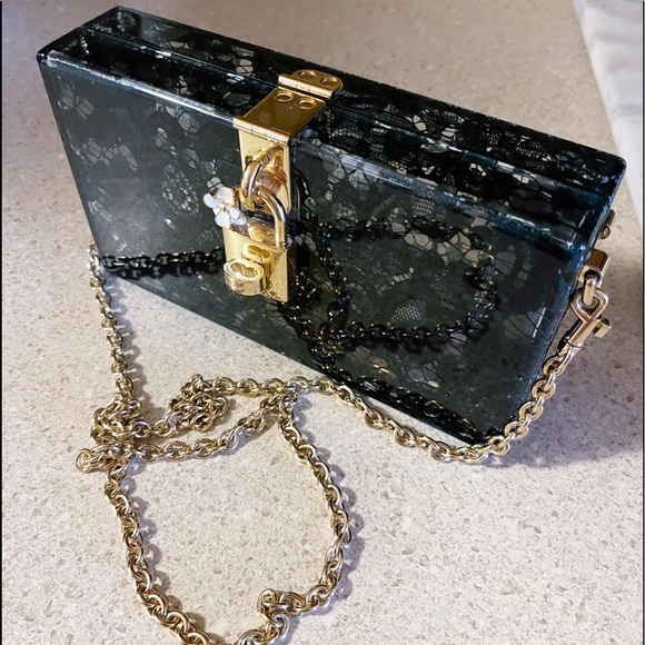 Dolce & Gabbana Handbags - Authentic Dolce & Gabbana STUNNING Lace De Sara Chain Lock Box Bag